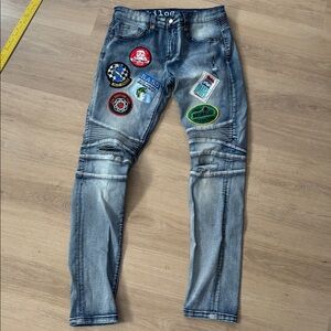 Kilogram Jeans With Multiple Patches‎ Sz 32